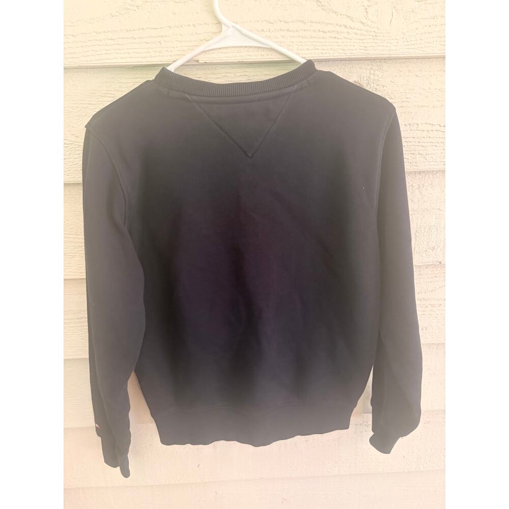 Tommy Hilfiger Navy Blue Logo Crewneck Sweatshirt XS Classic Pullover - Picture 4 of 4